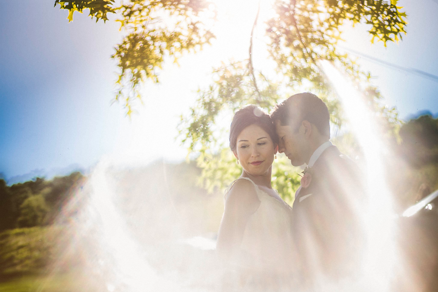 creative flare with wedding day couple