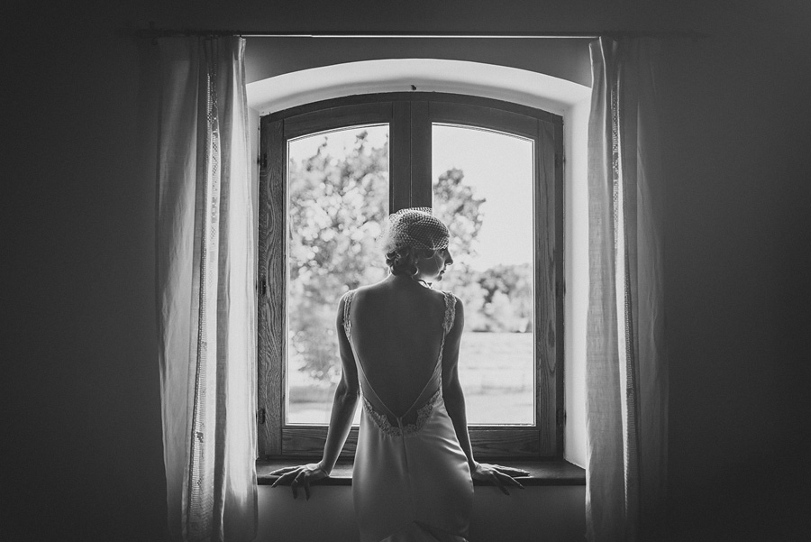 portrait of a bride getting ready