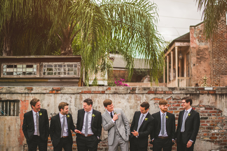 07 groom and groomsmen outside of race and religious wedding