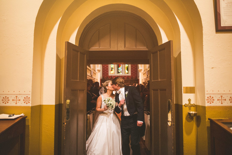 06 lauraa and tom exiting the church