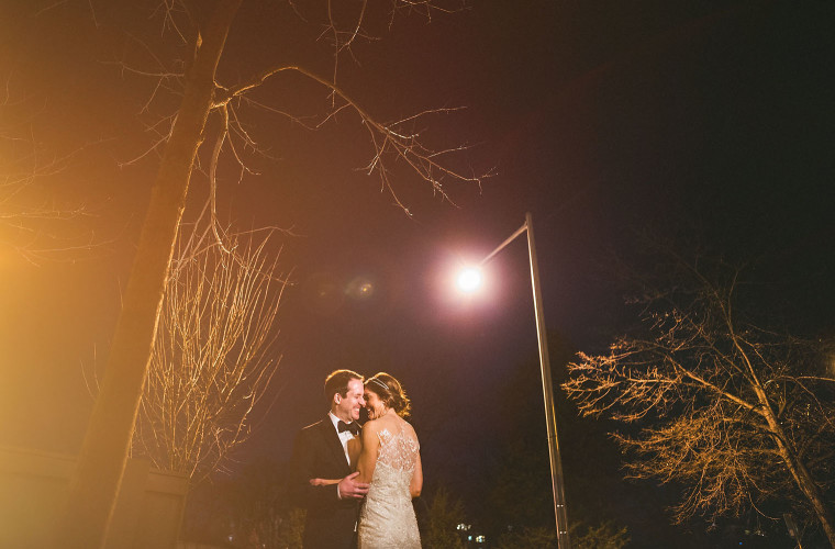 16 night portrait with lens flare