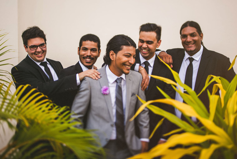 06 ravi laughing with his groomsmen