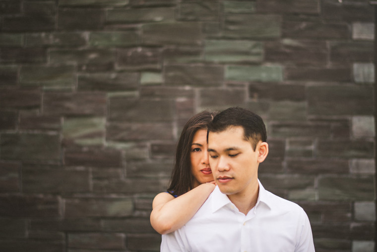 05 serious stoic photo of engagement couple