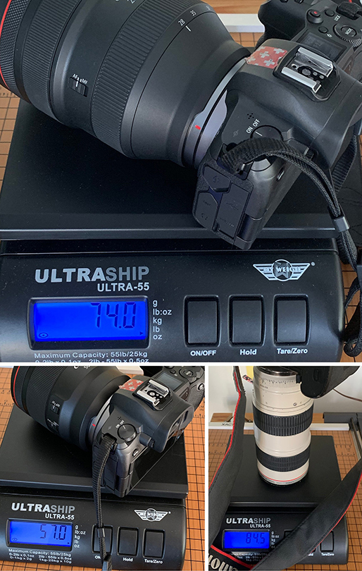 1 canon rf 28 70 weight scale comparison