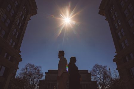 Zach + Emily DC Chinatown Engagement Session